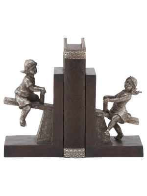 Traditional L-shape Bookends (8") 2ct - Olivia & May