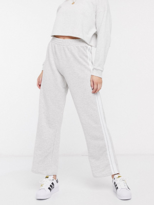 Asos Design Wide Leg Jogger With Side Stripe