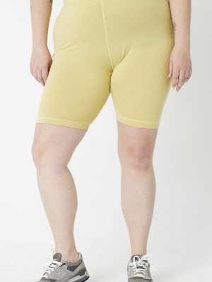 Organic Cotton Biker Shorts | Lime