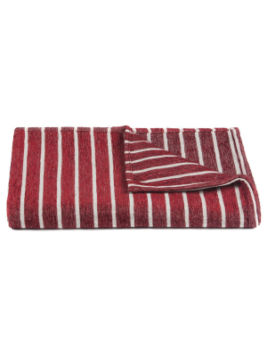 Aria Collection Throw In Red & White