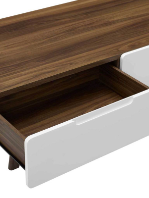 Orion Coffee Table Walnut/white