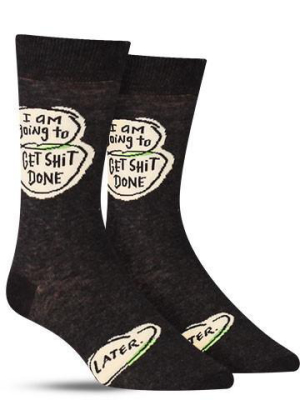 Get Shit Done. Later. Socks | Mens