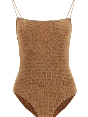 Totême Smocked One-piece Swimsuit