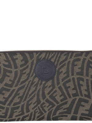 Fendi Ff Vertigo Motif Medium Flat Pouch