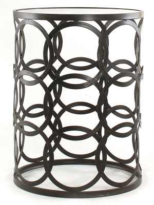 Interlocking Circles Side Table Bronze - Firstime