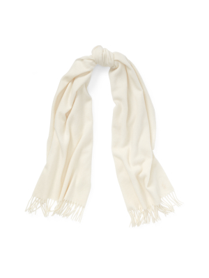 Fringe Cashmere-blend Scarf