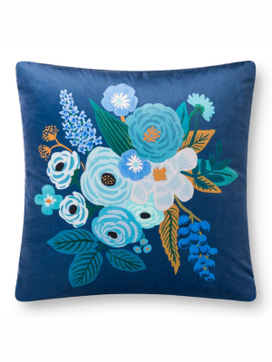 Loloi Rifle Paper Co. Pillow - Blue/multi