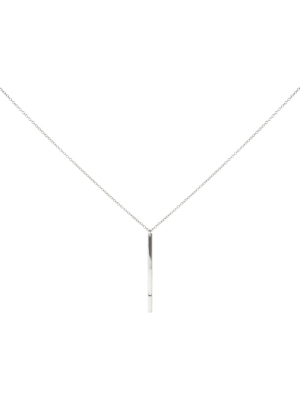 Sterling Vertical Bar Necklace