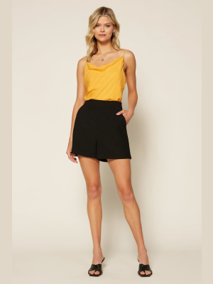 Structured High Waisted Shorts