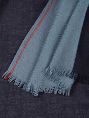 Loro Piana Two-tone Fringed Scarf