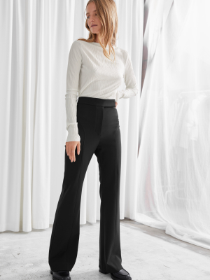 Flared Cutline Trousers