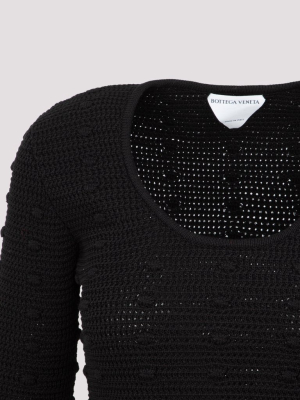 Bottega Veneta Pom Pom Knitted Jumper