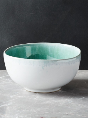 Caspian Aqua Reactive Glaze Cereal Bowl