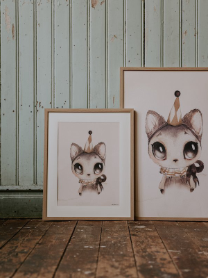 Mrs. Mighetto Dear Meow Print - 50 X 70 Cm