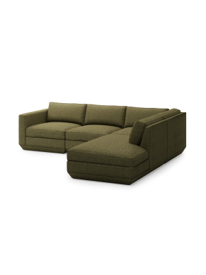 Podium Modular 4pc Lounge Sectional A - Rf