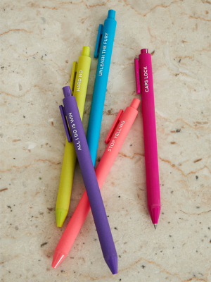 Talking Out Of Turn Jotter Pens 6-pack