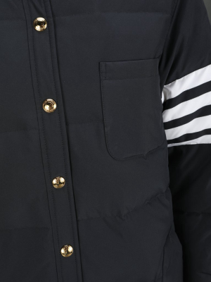 Thom Browne 4 Bar Striped Padded Long Coat