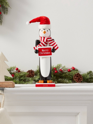 14" Christmas Penguin Nutcracker - Wondershop™