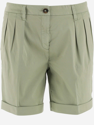 Fay Pleated Bermuda Shorts