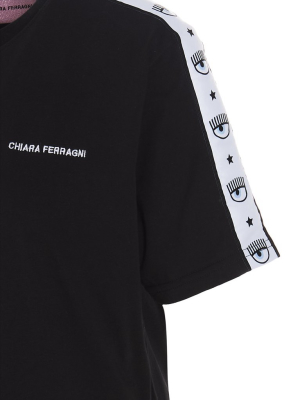 Chiara Ferragni Logomania Side-stripe T-shirt