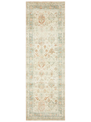 Loloi Rosette Rug - Beige/multi