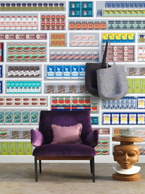 Supermarket Wallpaper Design By Paola Navone For Nlxl Lab