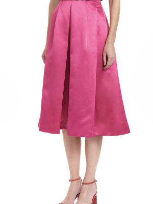 Keiko Box Pleat Skirt - Solid