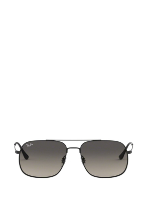 Ray-ban Rb3595 Square Aviator Frame Sunglasses