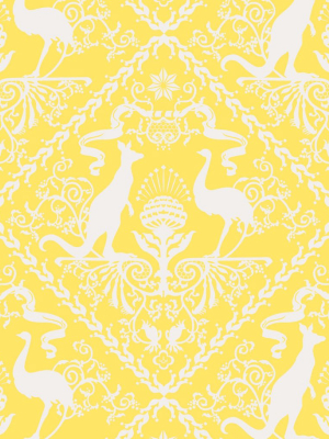 In Australia We Trust Wallpaper In Sunshine From The Kingdom Home Collection By Milton & King