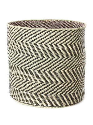 Black And Natural Maila Milulu Reed Basket