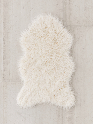 Mazzy Faux Fur Shaped Rug