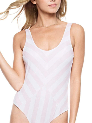 Tori Praver Genevie One Piece Swimsuit 1s18sogess-wht