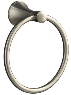 Kohler K-13435 Modern Durable Towel Ring From Coralais Collection