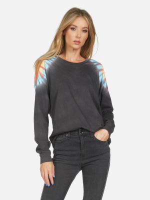 Keegan Le Onyx Sunburst Crop Tee