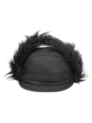 Prada Faux-fur Ear Flap Baseball Hat