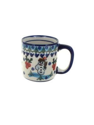 Blue Rose Polish Pottery Frosty Duo Coffee Mug