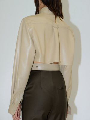 Open Back Belted Shirt