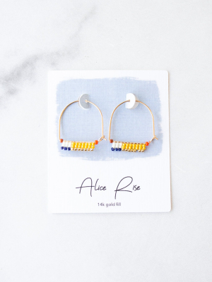 Alice Rise Little Paintbrush Hoops