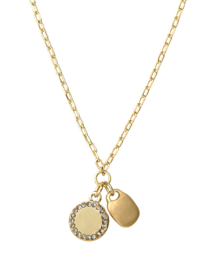 Disc & Tag Necklace