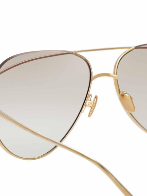 Linda Farrow Colt C7 Aviator Sunglasses