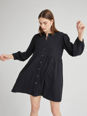 Women's Cloud Weave Button Up Dress