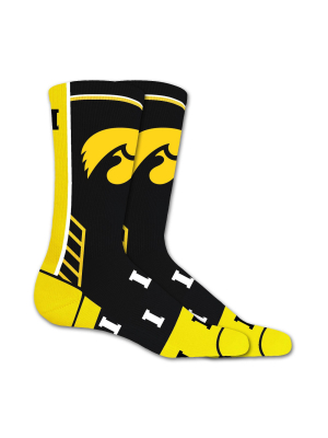 Ncaa Iowa Hawkeyes Tailgate Crew Socks L