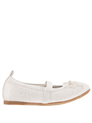 Esther-toddler-off White-embossed Metallic