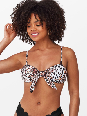 Lara Leopard Bikini Top