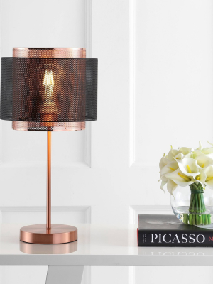 19.7" Tribeca Metal Table Lamp (includes Led Light Bulb) Copper - Jonathan Y