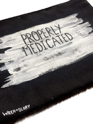 'medicated' Painted Pouch