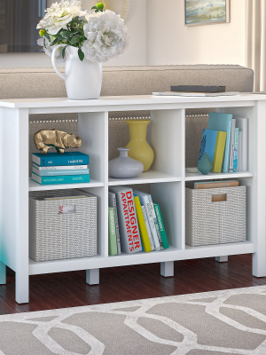 Bush Furniture Broadview 6 Cube Storage Bookcase