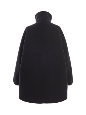 Oralis Funnelneck Wool-blend Coat