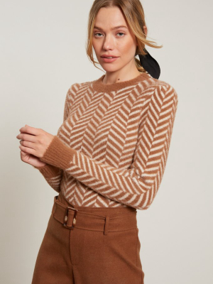 Zoe Chevron Sweater