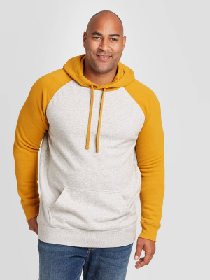 Men's Big & Tall Regular Fit Fleece Pullover Hoodie Sweatshirt - Goodfellow & Co™ Gold